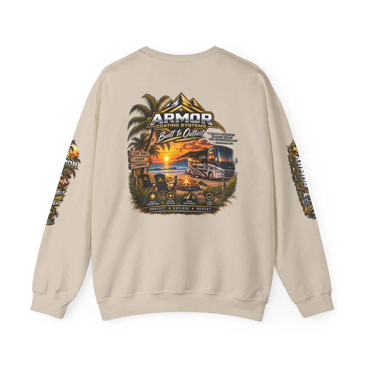 Armor Coating 'Built to Outlast' Crewneck Sweatshirt