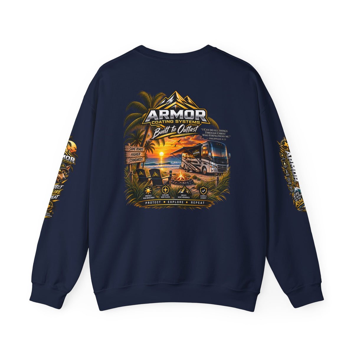 Armor Coating 'Built to Outlast' Crewneck Sweatshirt