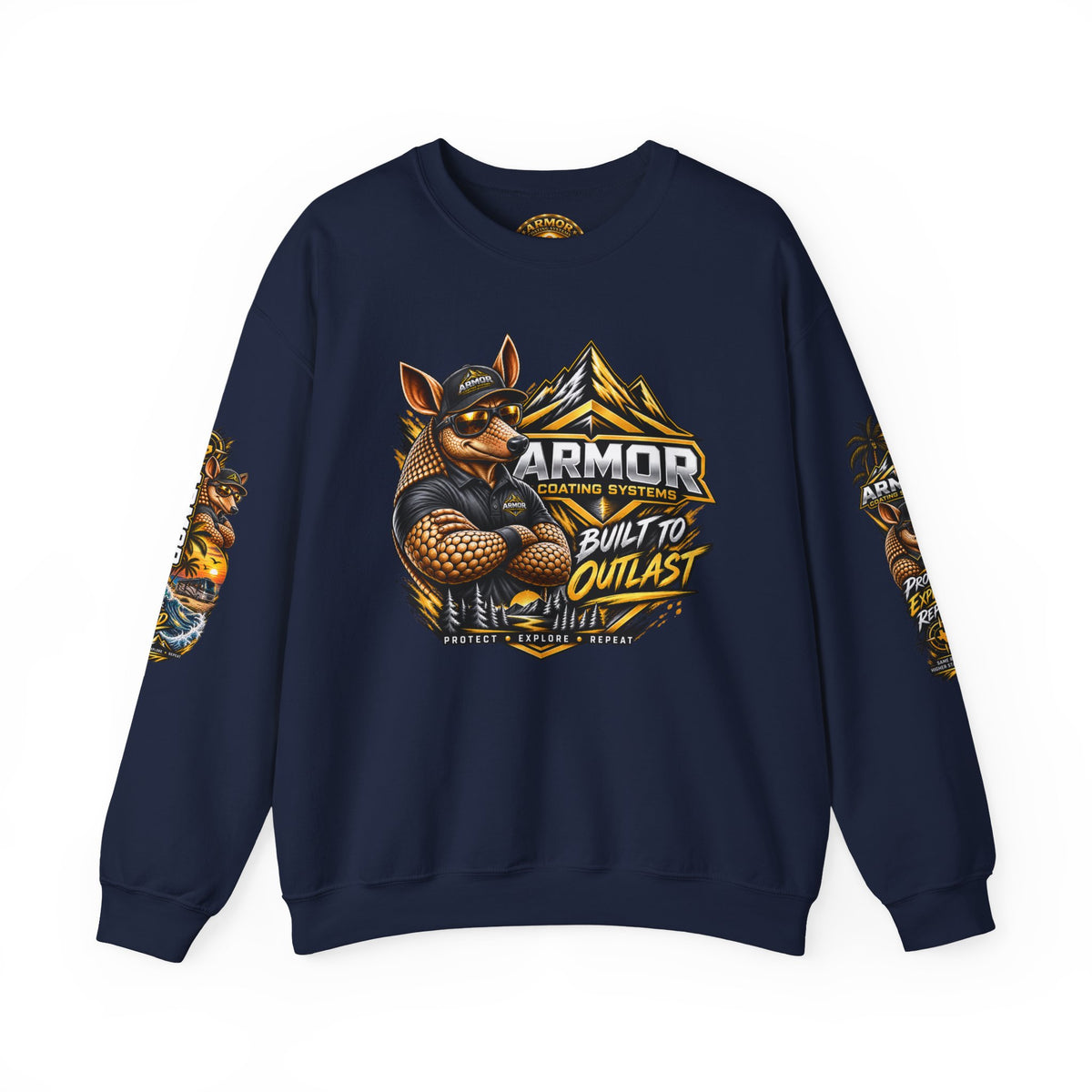 Armor Coating 'Built to Outlast' Crewneck Sweatshirt