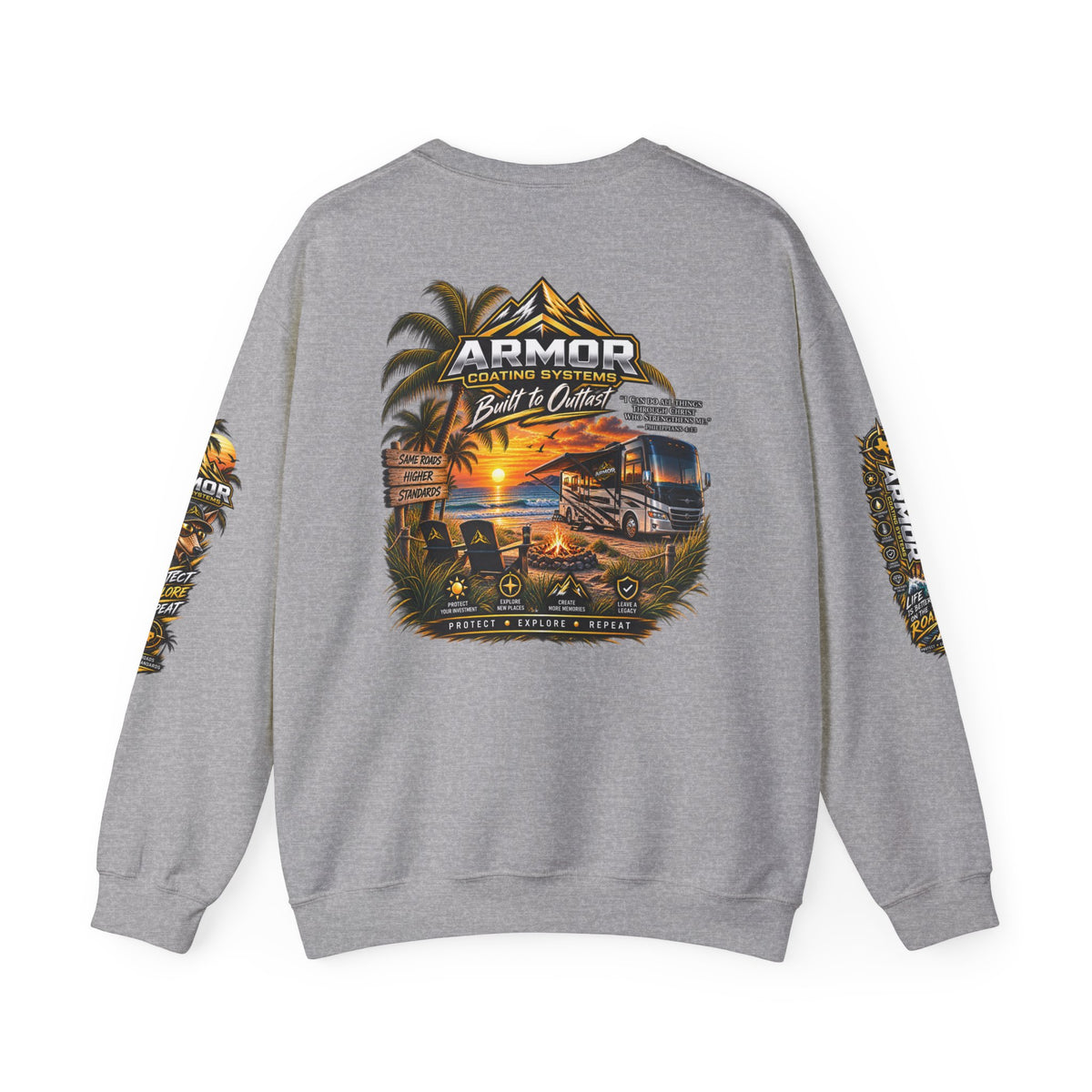 Armor Coating 'Built to Outlast' Crewneck Sweatshirt