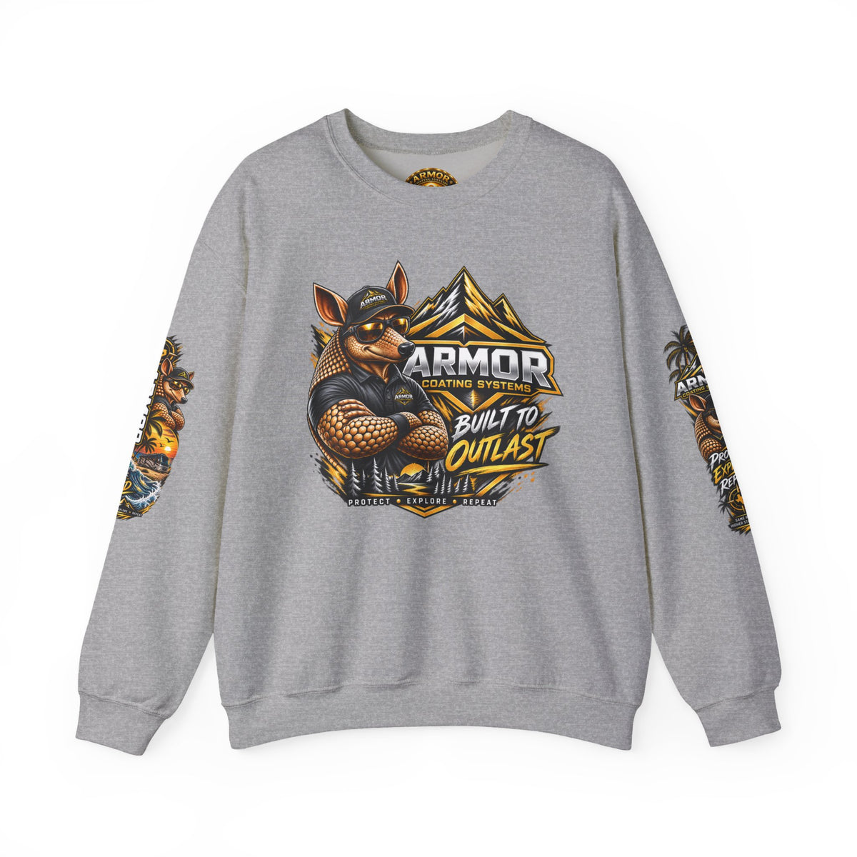 Armor Coating 'Built to Outlast' Crewneck Sweatshirt