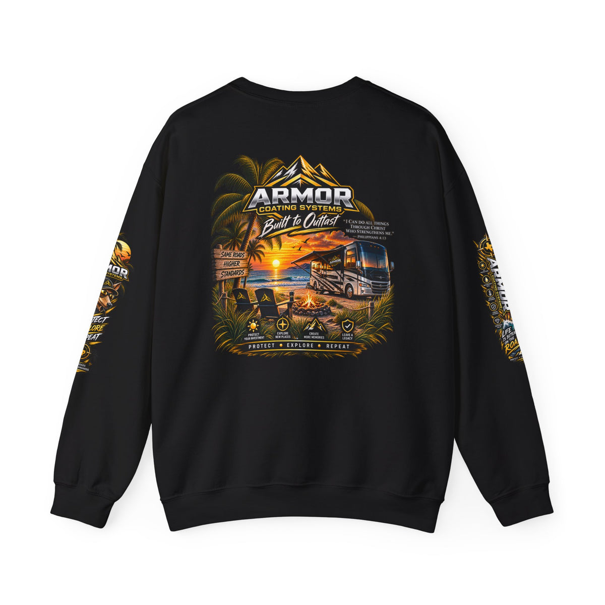Armor Coating 'Built to Outlast' Crewneck Sweatshirt