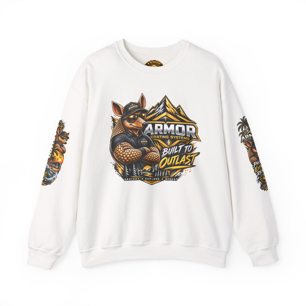 Armor Coating 'Built to Outlast' Crewneck Sweatshirt