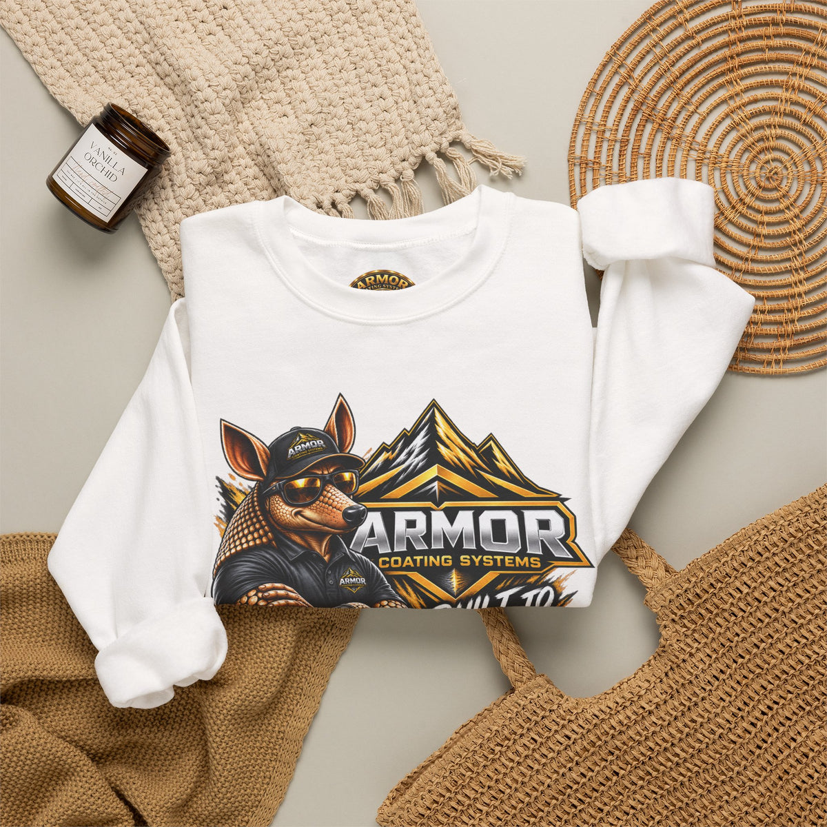 Armor Coating 'Built to Outlast' Crewneck Sweatshirt
