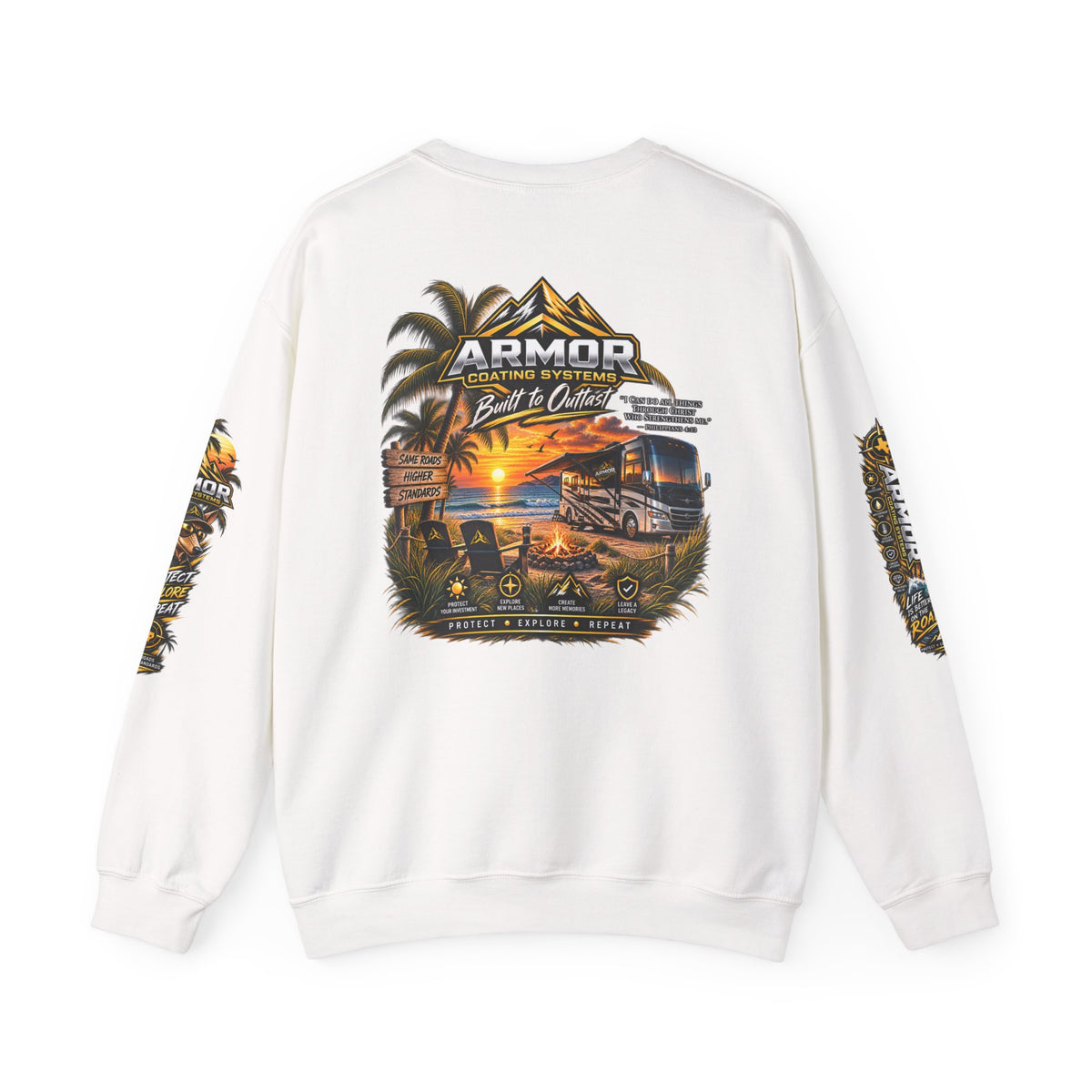 Armor Coating 'Built to Outlast' Crewneck Sweatshirt