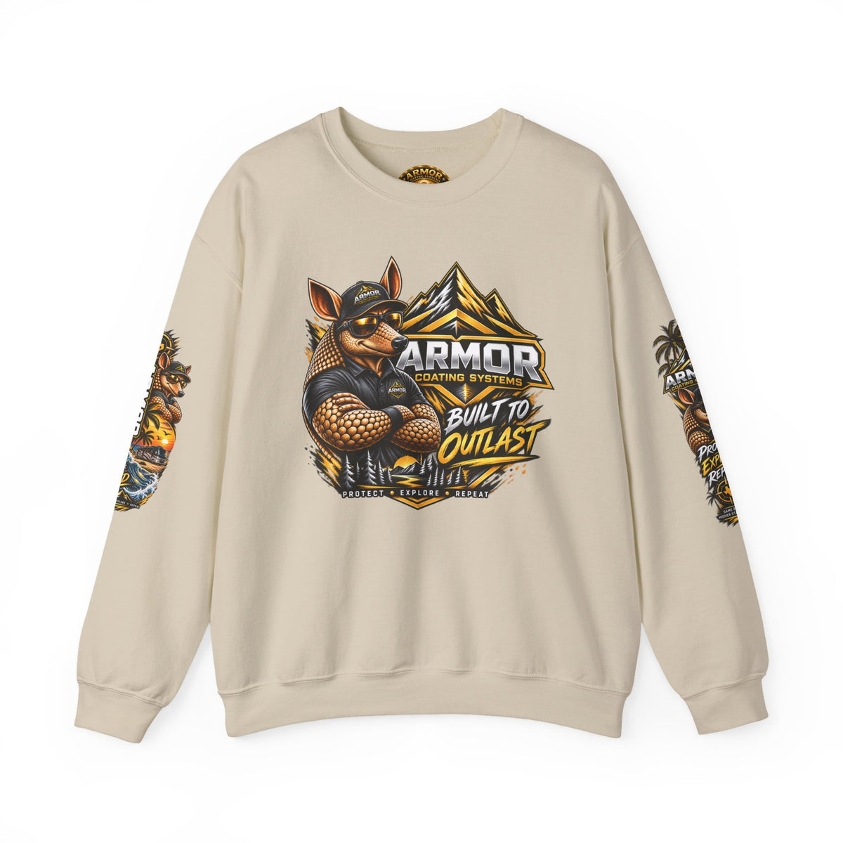 Armor Coating 'Built to Outlast' Crewneck Sweatshirt